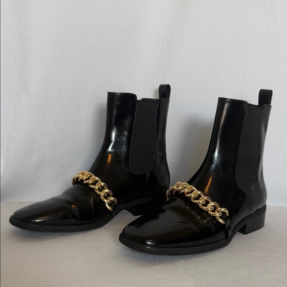 Anthropologie Jeffrey Campbell Emrys Ankle Boots Size 9 Black Chelsea MSRP $250 - Picture 2 of 12